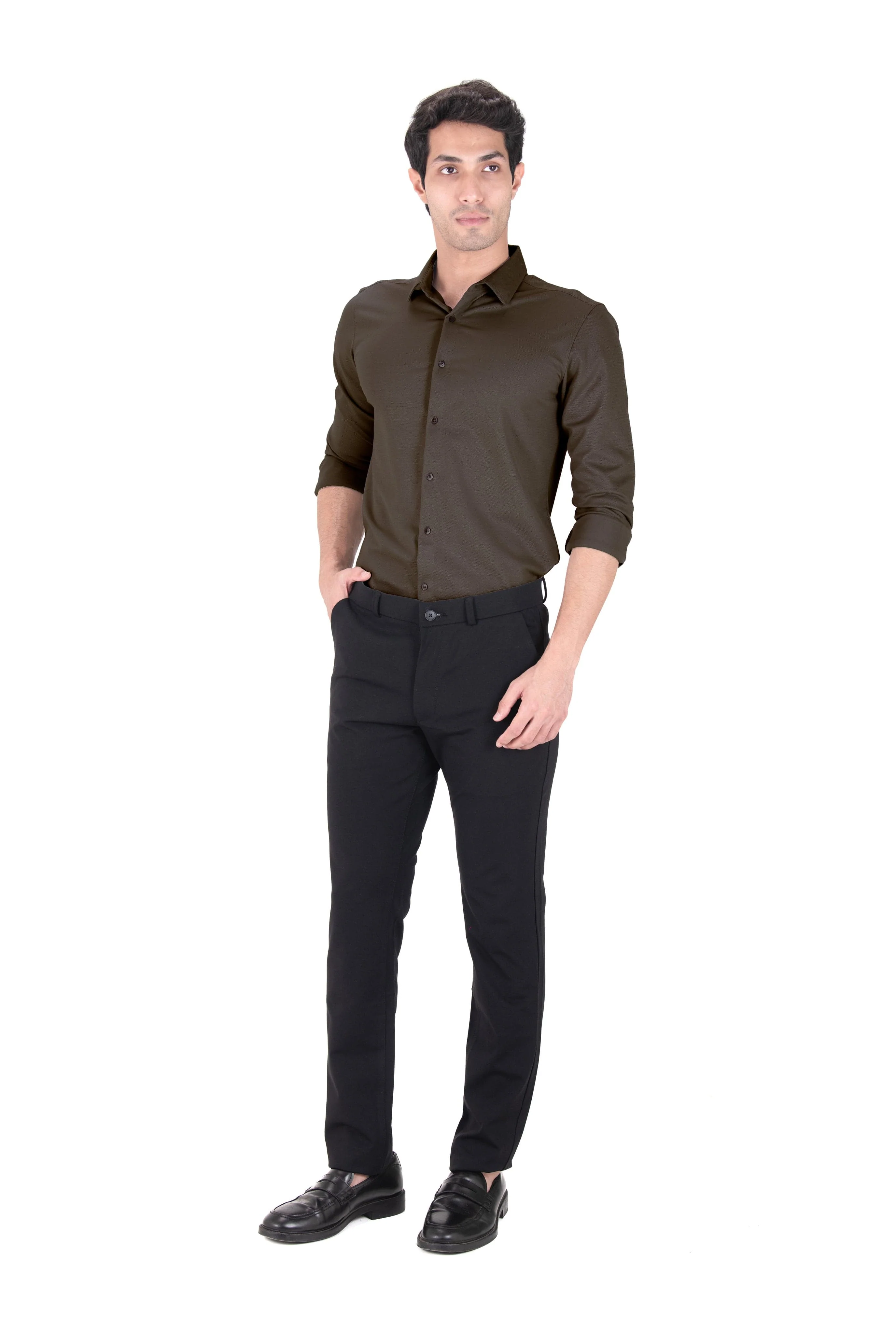 Cardinal Dobby Shirt - Natural Brown - Image 4
