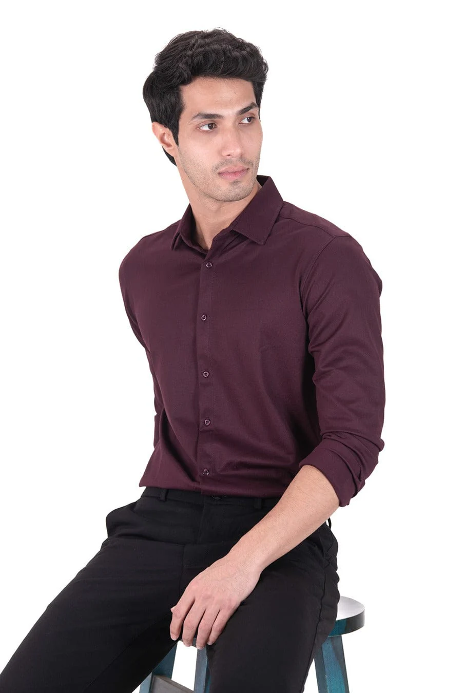 Cardinal Dobby Shirt - Regal Maroon - Image 3