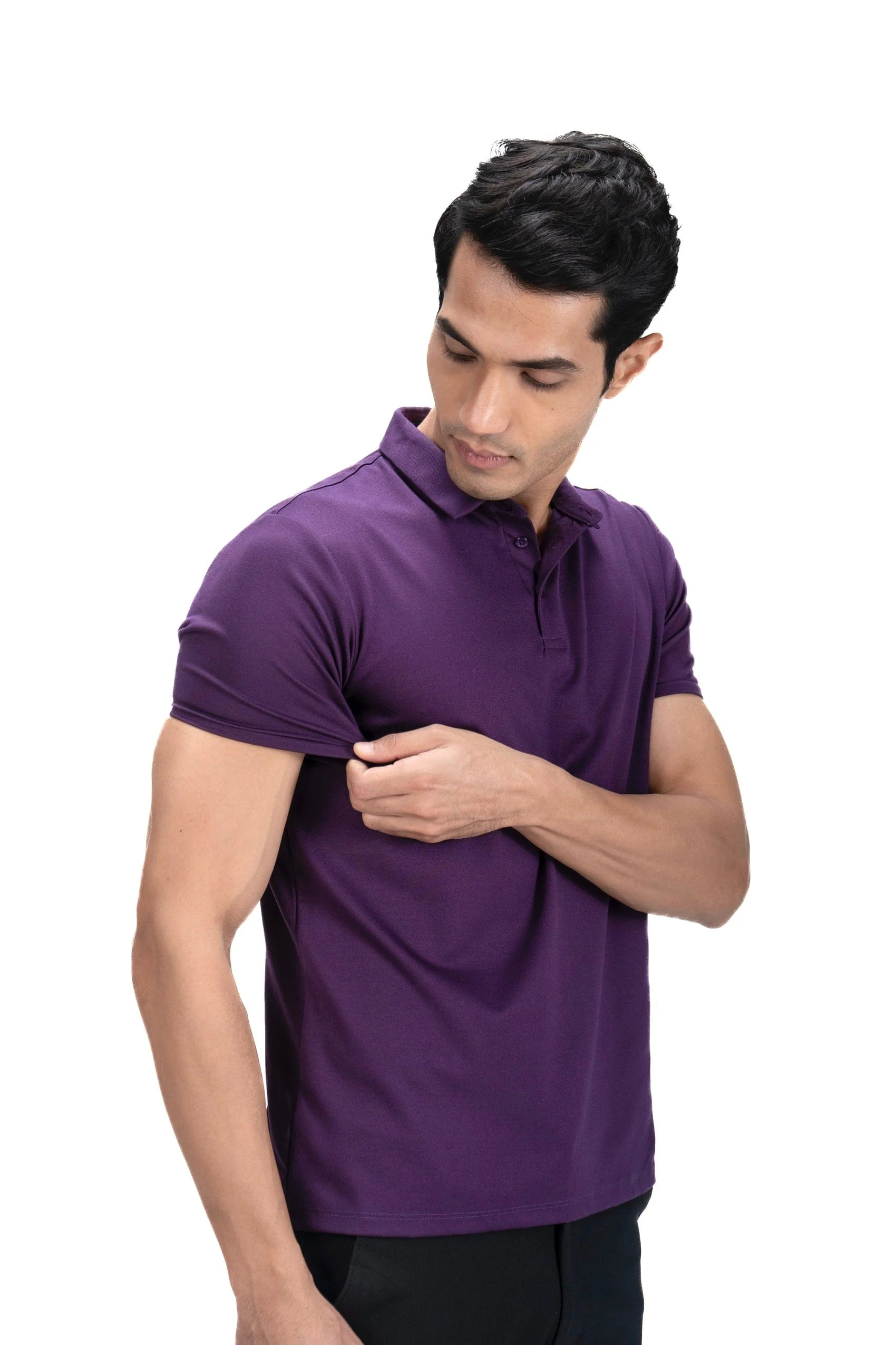 Cardinal Polo Twill- Mulberry Wine - Image 3