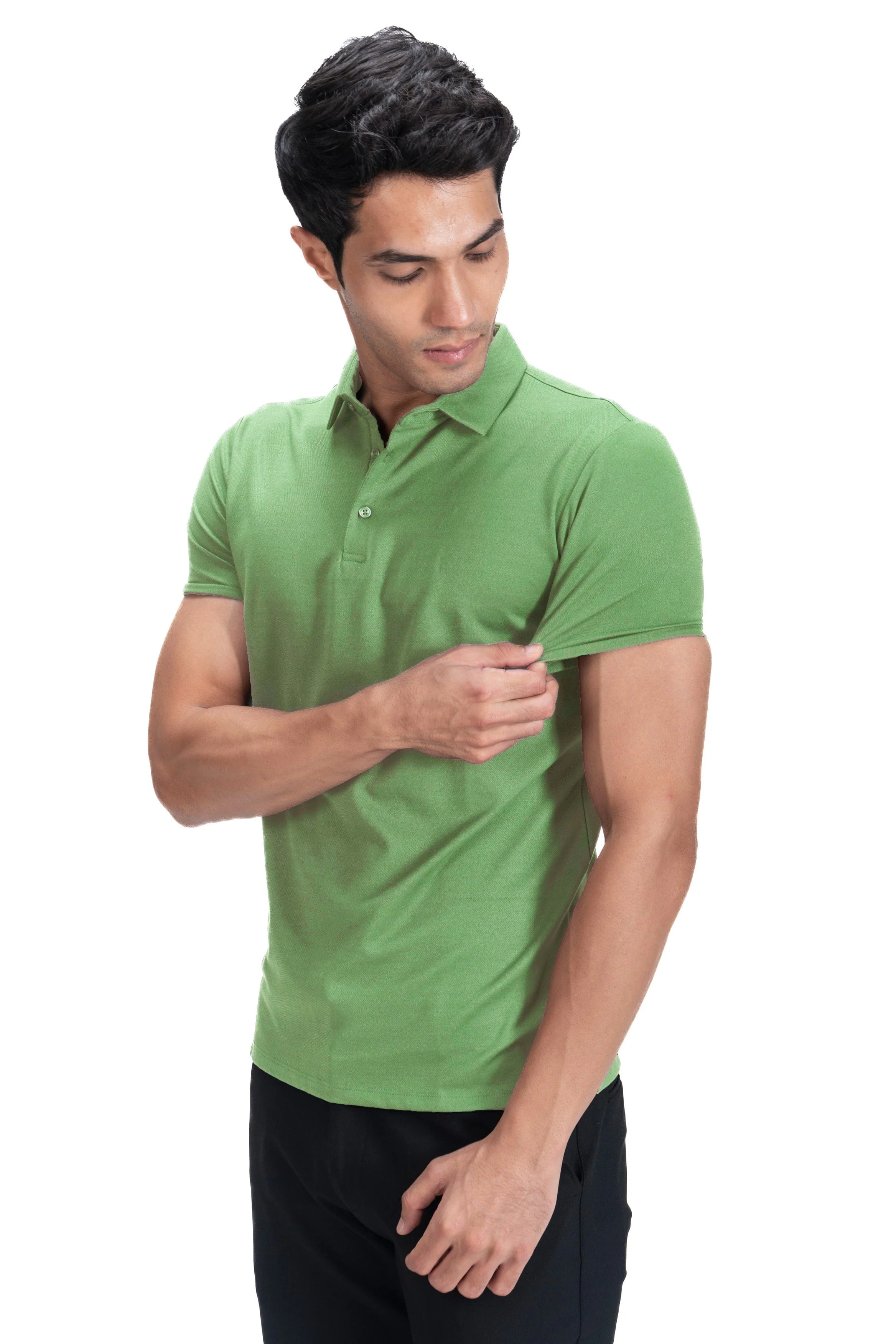 Cardinal Polo Twill- Basil Green - Image 2
