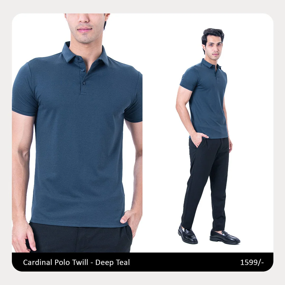 Cardinal Polo Twill- Deep Teal - Image 5
