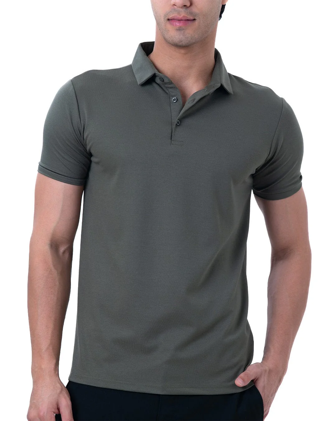 Cardinal Polo Twill- Exotic Olive - Image 3