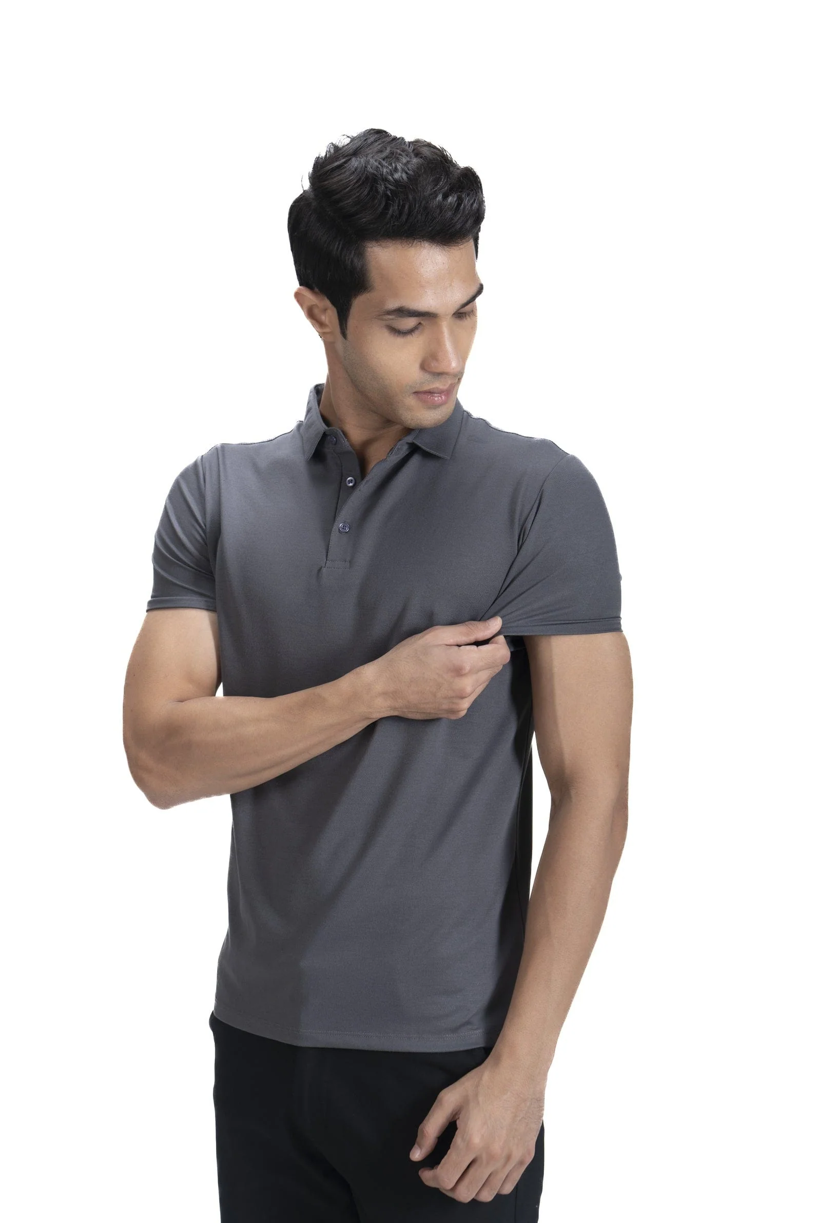 Cardinal Polo Twill- Gunmetal Grey - Image 3