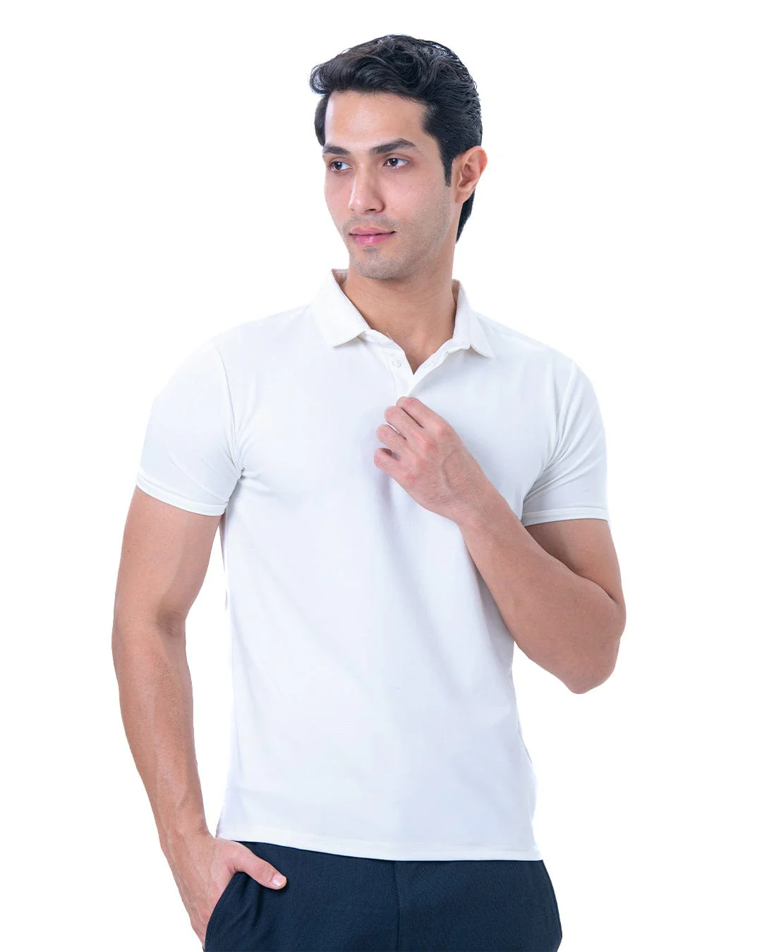 Cardinal Polo Twill- Pearl White - Image 4