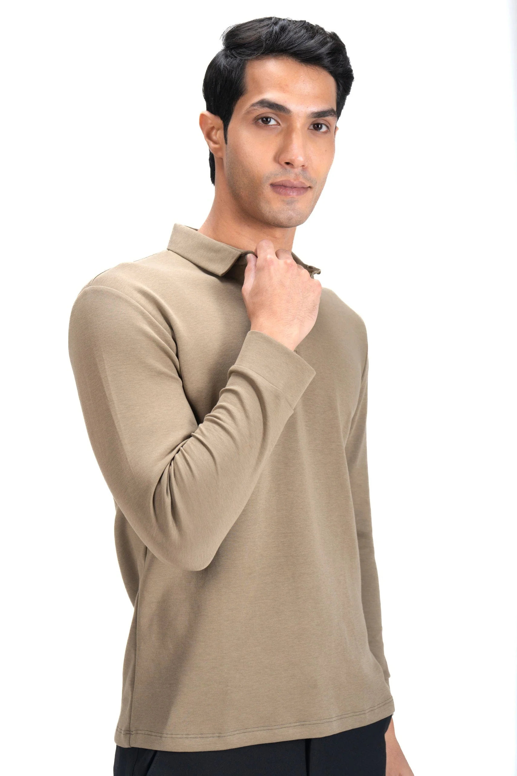Legacy Polo sweater- Khaki Olive - Image 4