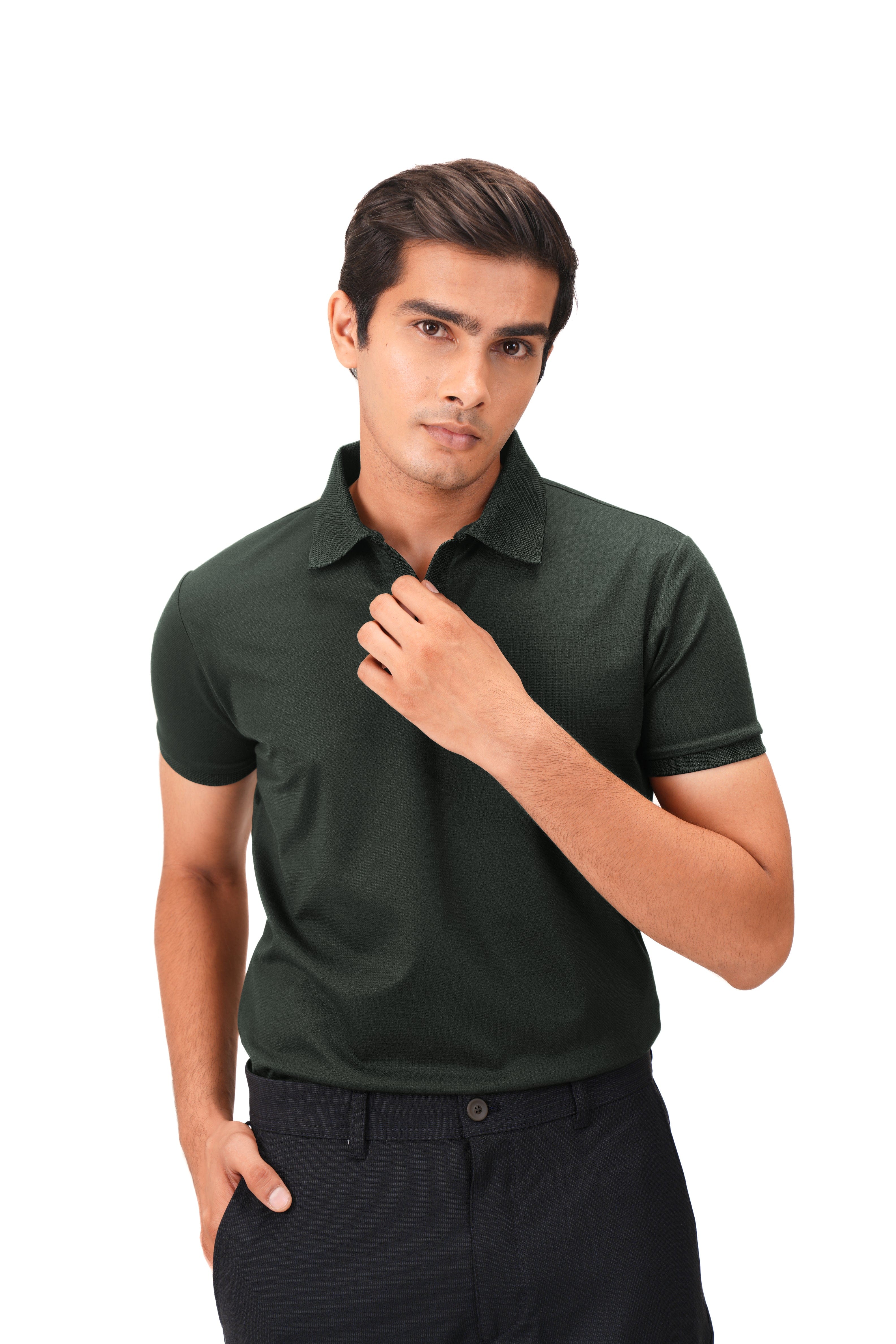 Wing Polo - Forest Green - Image 2